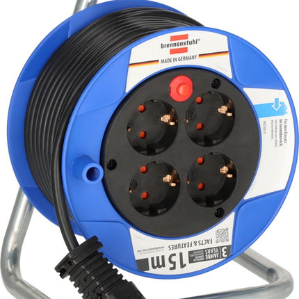Brennenstuhl Compact Kabelhaspel Zwart 15M H05VV-F 3G1,5 – 1079180004