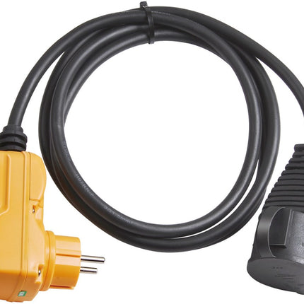 Brennenstuhl ADAPTERKABEL FI IP44 2M ZWART H07RN-F 3G1,5