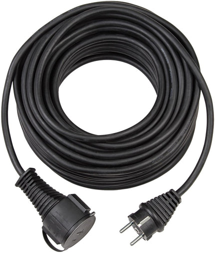 Brennenstuhl KWALITEITS RUBBER VERLENGKABEL IP44 5M ZWART H05RR-F 3G1.5