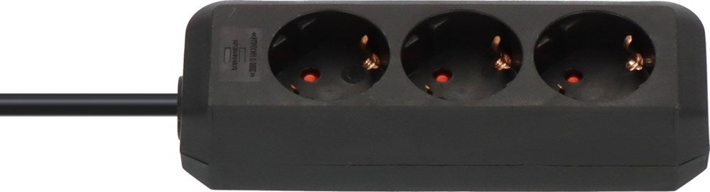 Brennenstuhl ECO-LINE STEKKERDOOS 3 VOUDIG ZWART 1,5M H05VV-F 3G1,5