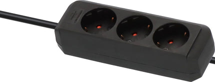 Brennenstuhl ECO-LINE STEKKERDOOS 3 VOUDIG ZWART 1,5M H05VV-F 3G1,5