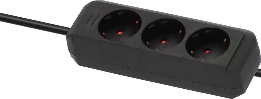Brennenstuhl ECO-LINE STEKKERDOOS 3 VOUDIG ZWART 1,5M H05VV-F 3G1,5