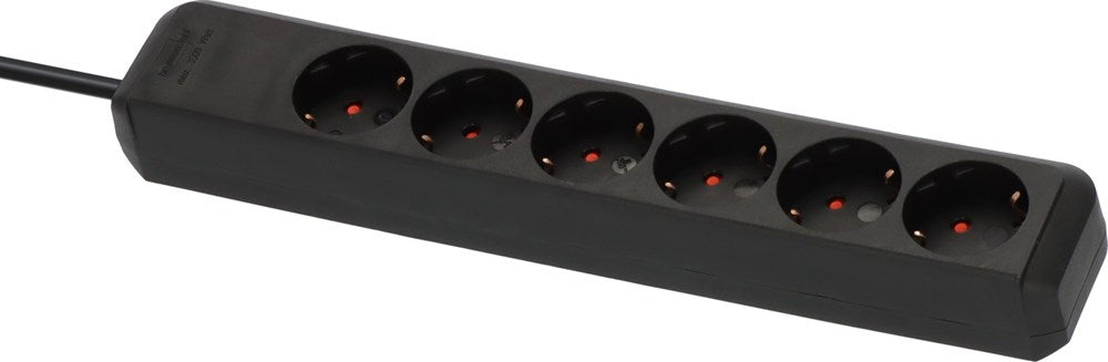 Brennenstuhl ECO-LINE 6-VOUDIG ZWART 1,5M H05VV-F 3G1,5