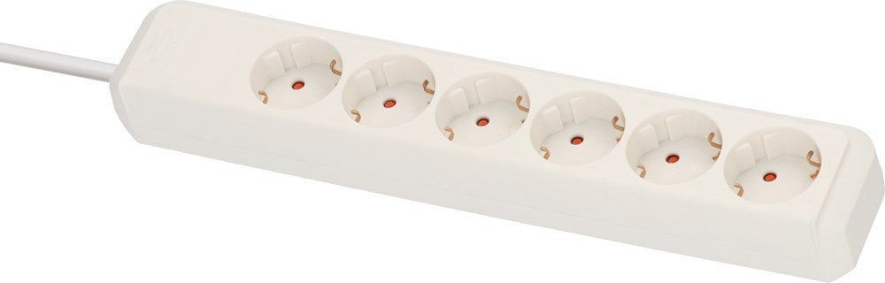 Brennenstuhl ECO-LINE 6-VOUDIG WIT 1,5M H05VV-F 3G1,5