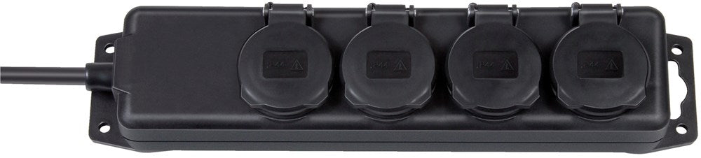 Brennenstuhl STOPCONTACTVERDELER IP44 4-VOUDIG ZWART 2M H07RN-F 3G1,5