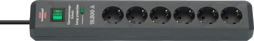 Brennenstuhl SECURE-TEC 19.500A STEKKERDOOS MET OVERSPANNINGSBEVEILIGING
