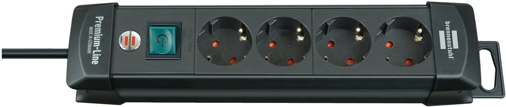 Brennenstuhl PREMIUM-LINE STEKKERDOOS 4-VOUDIG ZWART 1,8M H05VV-F 3G1,5