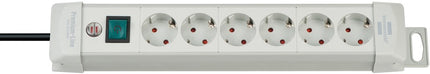 Brennenstuhl PREMIUM-LINE STEKKERDOOS 6-VOUDIG LICHTGRIJS 3M H05VV-F 3G1,5