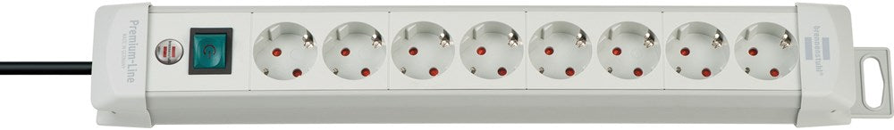 Brennenstuhl PREMIUM-LINE STEKKERDOOS 8-VOUDIG LICHTGRIJS 3M H05VV-F 3G1,5