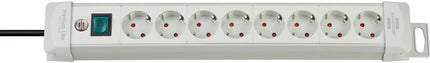 Brennenstuhl PREMIUM-LINE STEKKERDOOS 8-VOUDIG LICHTGRIJS 3M H05VV-F 3G1,5