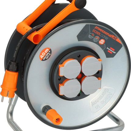 Brennenstuhl Professionalline Steelcore Kabelhaspel SC 4100 IP44 40M H07RN-F 3G1,5 – 9191400100
