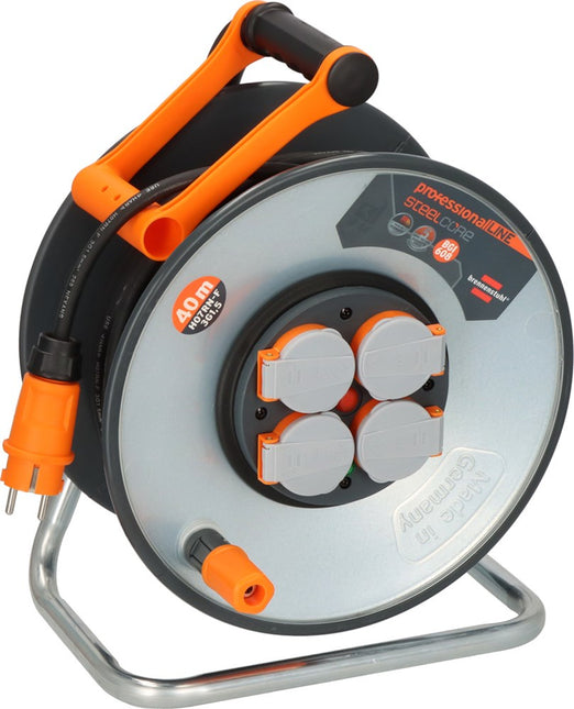 Brennenstuhl Professionalline Steelcore Kabelhaspel SC 4100 IP44 40M H07RN-F 3G1,5 – 9191400100