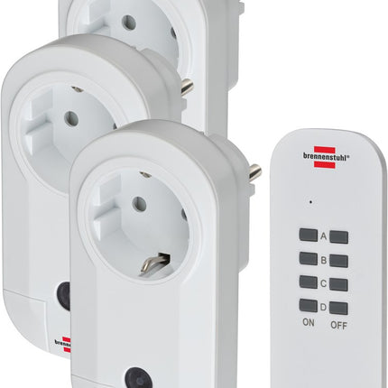 Brennenstuhl COMFORT-LINE RADIOGRAFISCH BEDIENDE SCHAKELAARSET 3X IP20