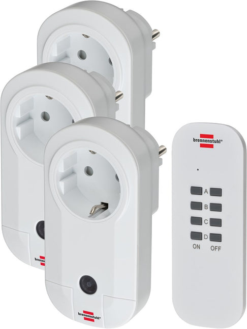 Brennenstuhl COMFORT-LINE RADIOGRAFISCH BEDIENDE SCHAKELAARSET 3X IP20