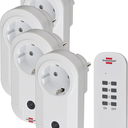 Brennenstuhl COMFORT-LINE RADIOGRAFISCH BEDIENDE SCHAKELAARSET 4X IP20