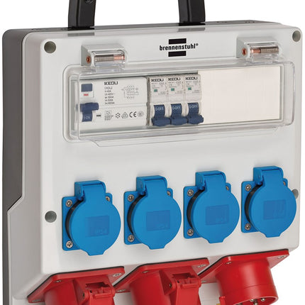 Brennenstuhl Wandverdeler 4/16A IP44 3X LS 230V/16 A, 1XFI 40 A 4-POLIG 30MA – 1154890010