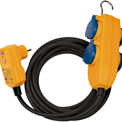BRENNENSTUHL ADAPTERKABEL FI 5M ZWART   MET CONTACTDOZENBLOK H07RN-F 3G1,5 IP54