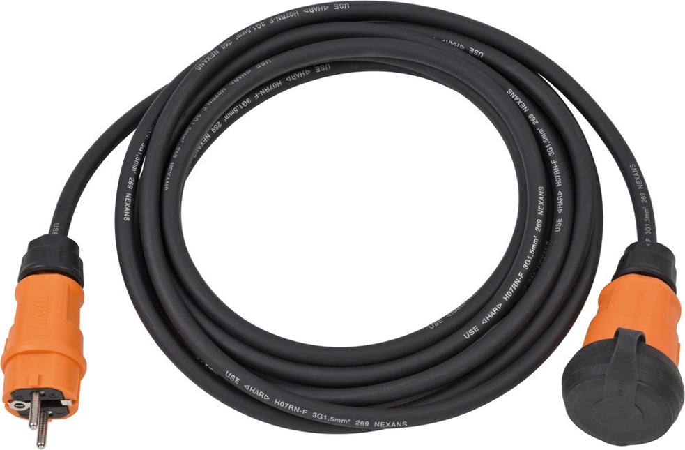 Brennenstuhl PROFESSIONALLINE VERLENGSNOER VN 1110 IP44 10M ZWART H07RN-F 3G1,5