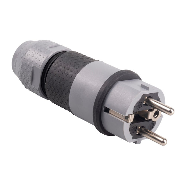 ABL Kunststof Stekker 2P+RA/PA Grijs – 46248