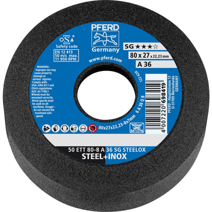 Afbeelding PFERD TOOLS komslijpsteen ETT SG STEELOX