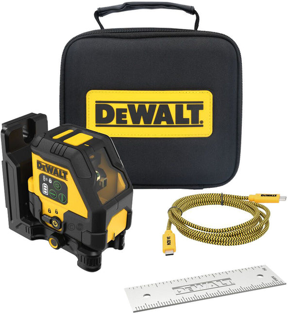 DeWALT DCLE14201GB-XJ USB-C Groene Kruislijnlaser