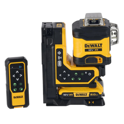 DeWALT DCLE34035D1-QW 18V XR 3X360° Groene Laser met Afstandsbediening
