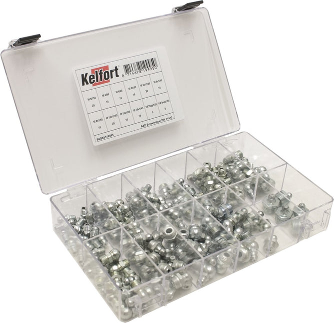 Assortimentsdoosje smeernippel Kelfort
