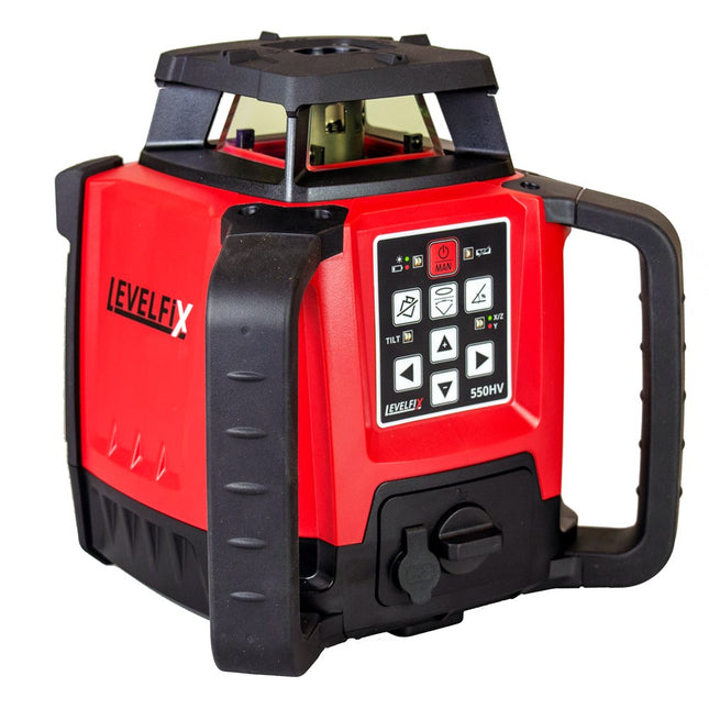Levelfix 550HV Bouwlaser Set met Statief 1,8M en Baaklat 1 Rood – 554511