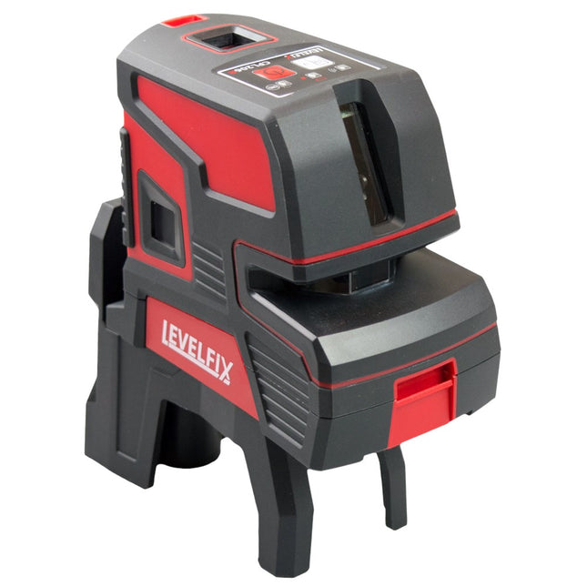 Levelfix CL206R Kruis PUNT Lijnlaser Setrood met Statief 1,5M – 556226