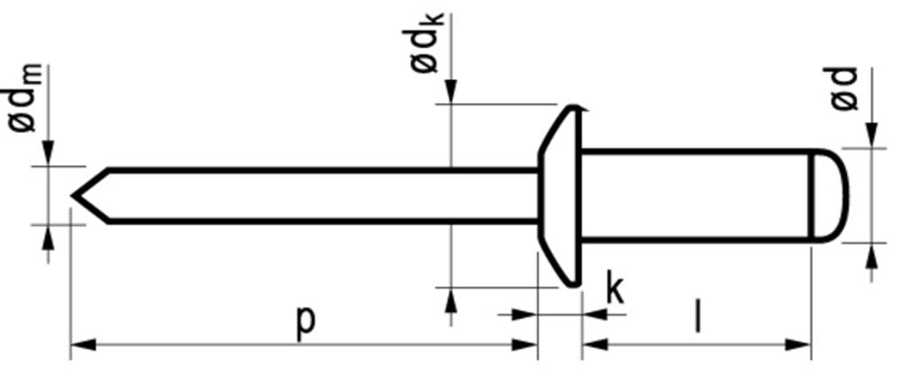 Blindklinknagel Master 4,8X25 – R103148251