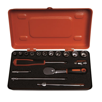 Bahco Doppenset 1/4" 17D – 6717MBP