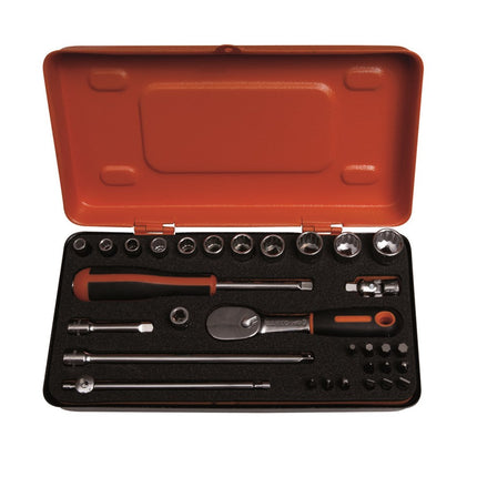 Bahco Doppenset RAIL 1/4" 13D – 6730MBP
