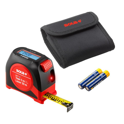 Afbeelding SOLA digitale rolbandmaat + laserafstandsmeter METEC