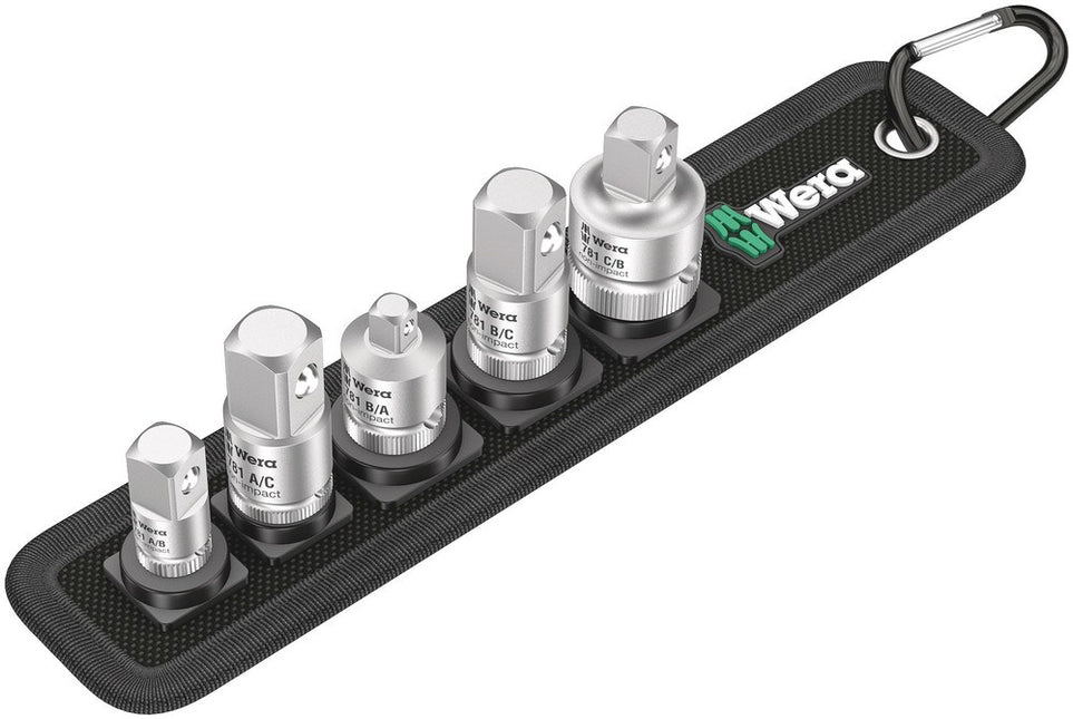 WERA 781/5 ADAPTER SET 1 - 6-DELIG