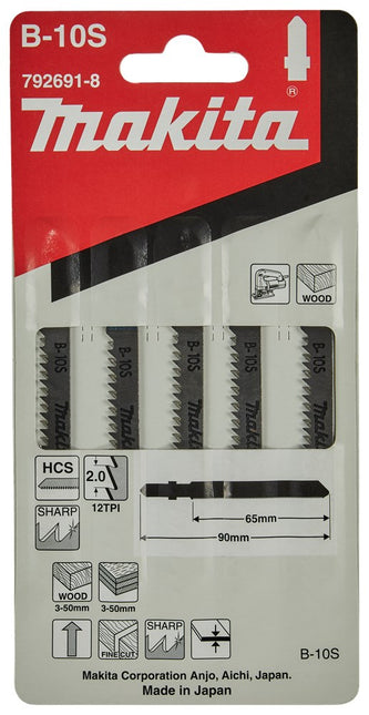 Makita Decoupeerzaagblad Hout 65mm B10S Decoupeerzaagblad – 792691-8