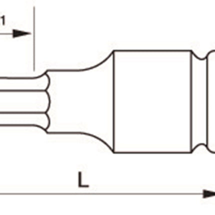 Bahco Verloopstuk 1 - 17mm – 7993M0170