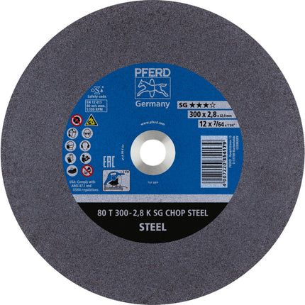 Afbeelding PFERD TOOLS doorslijpschijf voor stationair gebruik 80 T SG CHOP STEEL