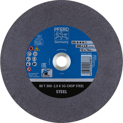 Afbeelding PFERD TOOLS doorslijpschijf voor stationair gebruik 80 T SG CHOP STEEL