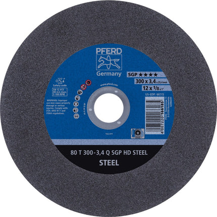 Afbeelding PFERD TOOLS doorslijpschijf voor stationair gebruik 80 T SGP HD STEEL