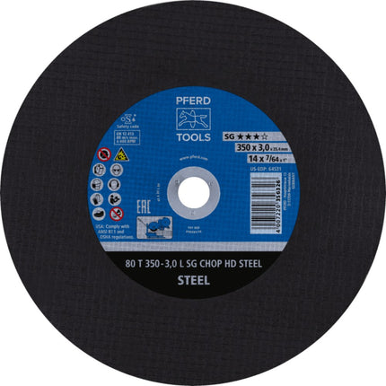 Afbeelding PFERD TOOLS doorslijpschijf voor stationair gebruik 80 T SG CHOP HD STEEL