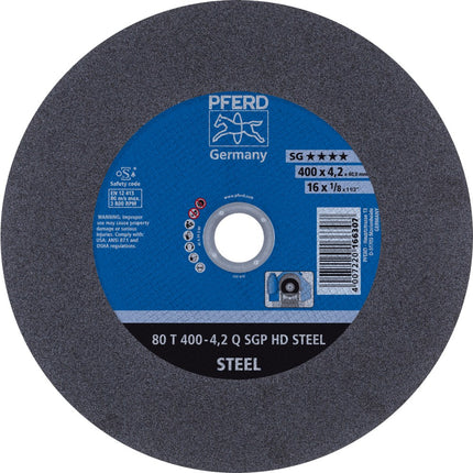 Afbeelding PFERD TOOLS doorslijpschijf voor stationair gebruik 80 T SGP HD STEEL