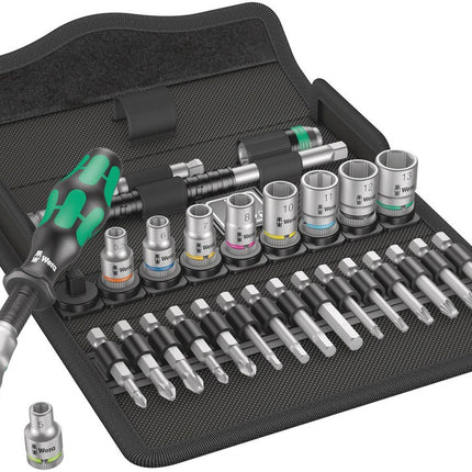 8100 SA 6 Zyklop Speed-ratelset, 1/4\"-aandrijving, metrisch , 28 -delig
