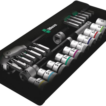 8100 SC 6 Zyklop Speed-ratelset, 1/2\"-aandrijving, metrisch , 28 -delig