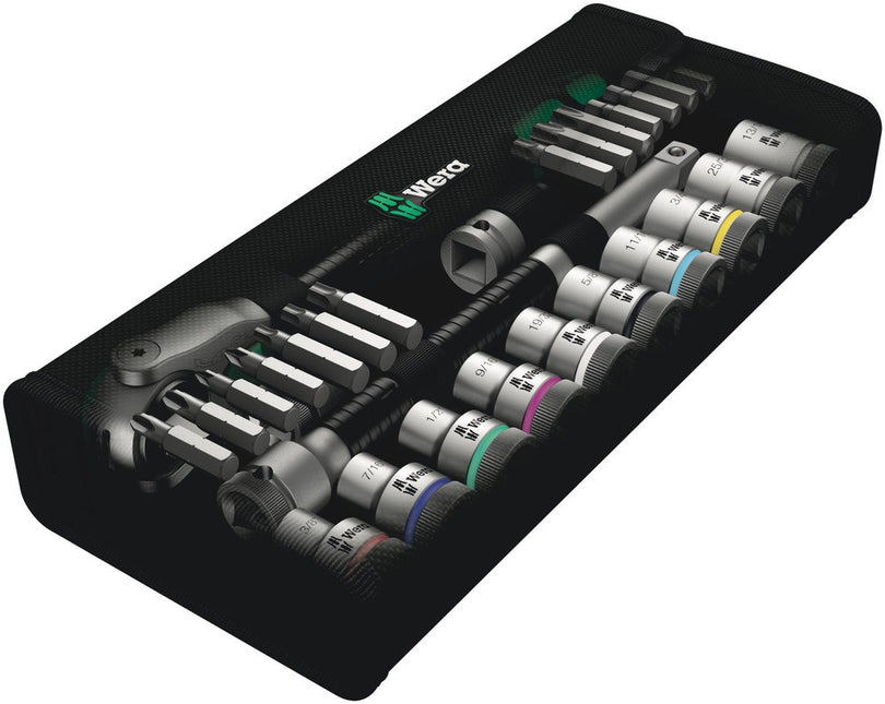 8100 SC 9 Zyklop Speed-ratelset, 1/2\"-aandrijving, inch, 28 -delig