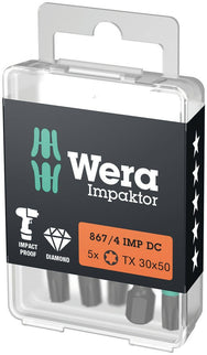 Wera BIT " impaktor" TX30 50mm 1/4" DIN3126 E6,3 - Impact Bit - 5 STK – 05057666001