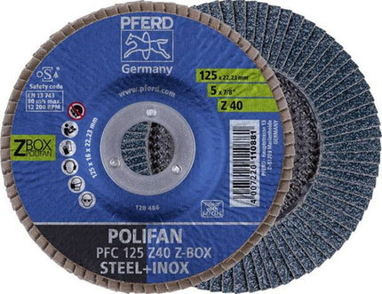 PFERD TOOLS PFERD POLIFAN PFC 125 Z40 START STEELOX