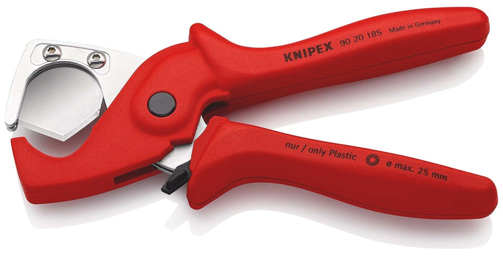 Knipex PVC Buiskniptang 185mm MAX. 25mm Plasticut Slang- en Beschermingsbuissnijder - 90 20 185 – 9020185