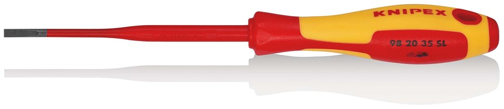KNIPEX SCHROEVENDRAAIER SLEUF 3,5X0,6MM VDE