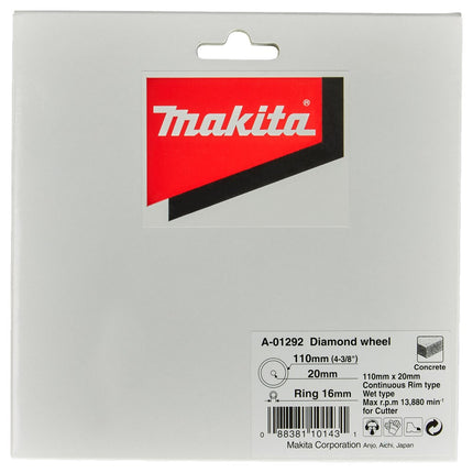 Makita Diamantschijf 110X20X1,8mm – A-01292