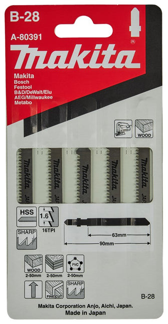 Makita Decoupeerzaagblad LAMH 63mm B28 Decoupeerzaagblad – A-80391